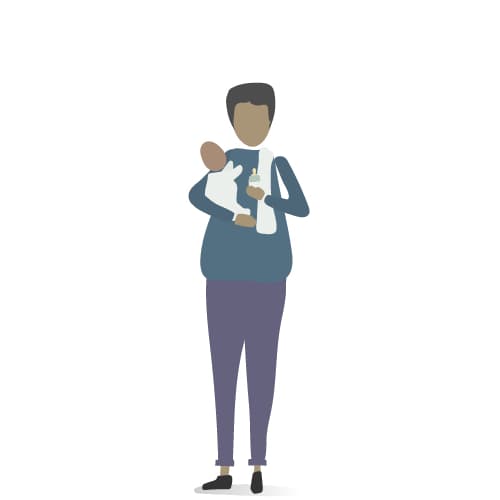 Babysitter service illustration